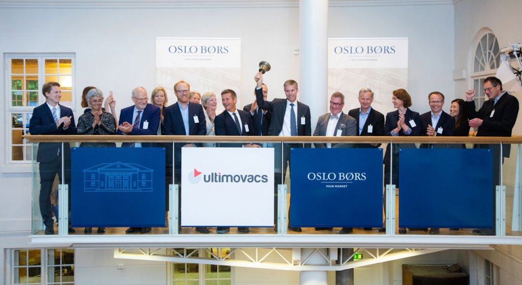 Ultimovacs enter Oslo Stock Exchange. Click here for article about Ultimovacs.