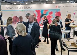 The Norway for life science stand at NLS days 2019.