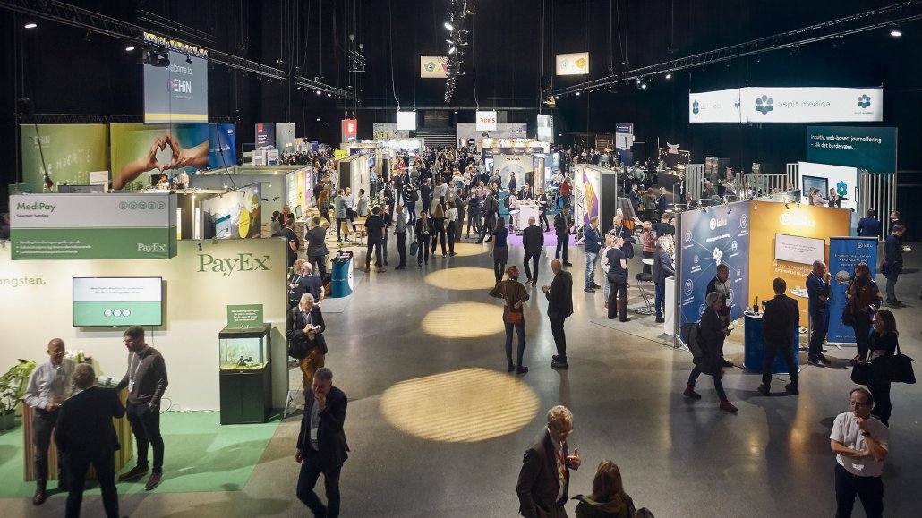 Photo of the expo area during EHiN 2019.