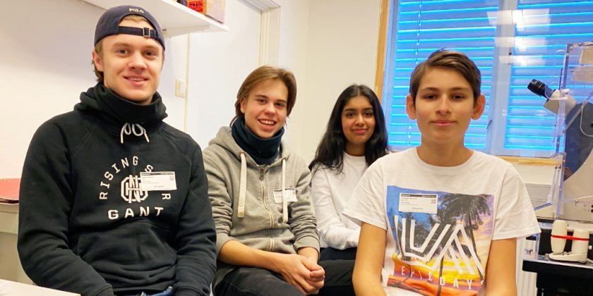 The Ullern students visited the Core Facility for Advanced Light Microscopy at Oslo University Hospital.