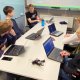 Students learning Artificial Intelligence, Machine Learning and Neural Networks