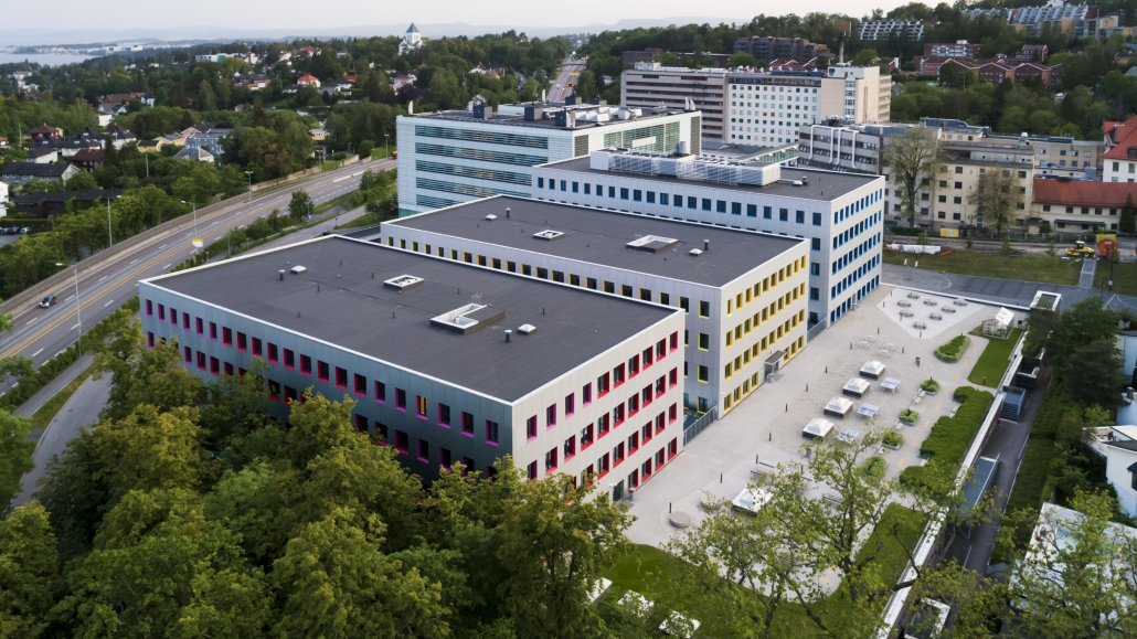 Oslo Cancer Cluster Innovation Park, the Oslo University Hospital research building and Norwegian Radium Hospital are located in the new innovation district Oslo Science City.