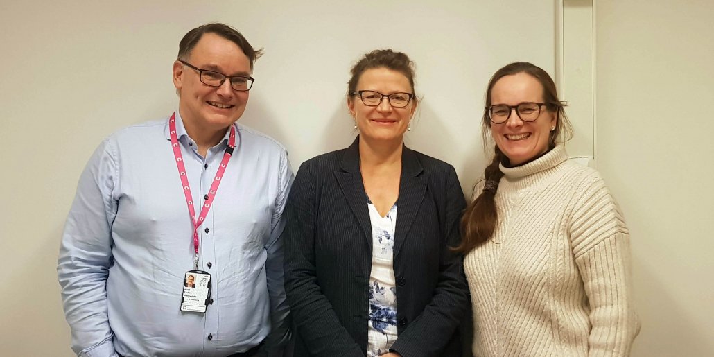 Dr. Kjetil Taskén, Dr. Åslaug Helland and Dr. Hege Russnes are part of the enthusiastic team at Oslo University who are behind the national study IMPRESS. Photo: Oslo University Hospital